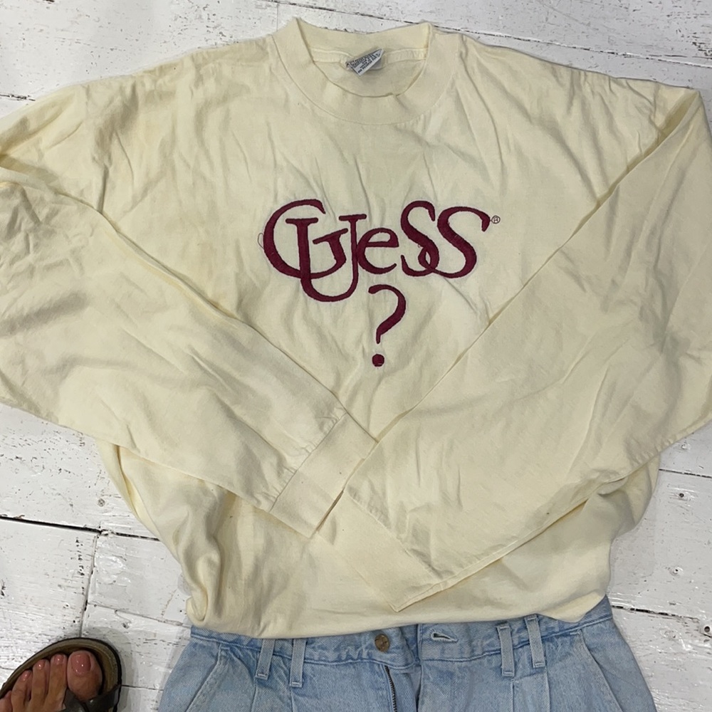 Vintage Guess long sleeve tee, large/xl